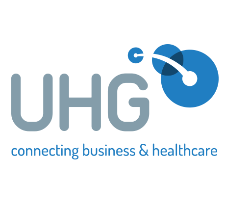 UHG - connecting business and healthcare logo
